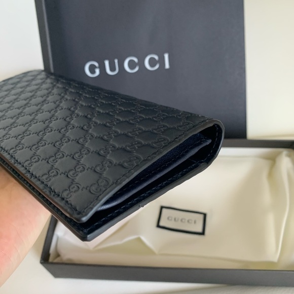 NWT Gucci Wallet Blue Micro GG Men Leather - Picture 5 of 7
